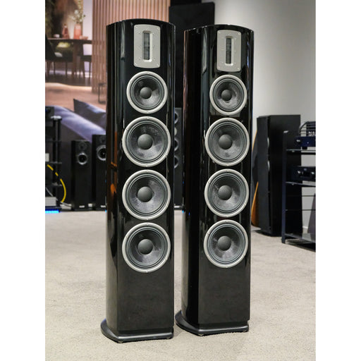 Quad Z4 English made Tower Speakers Black Pre Loved