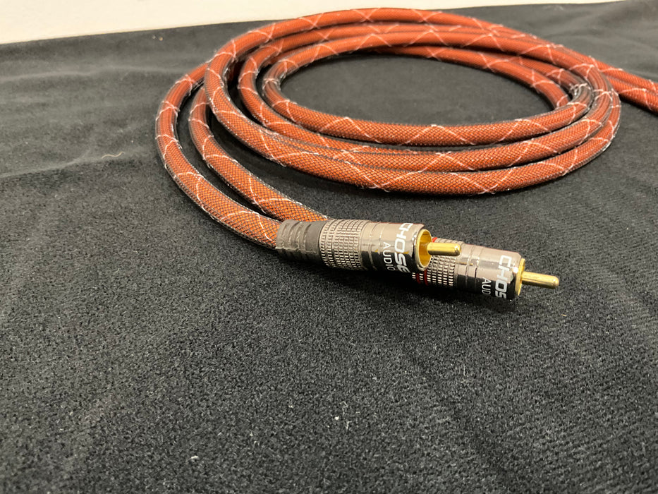 1.5 metre Chosen Audio 2 rca to rca cable pair, pre loved