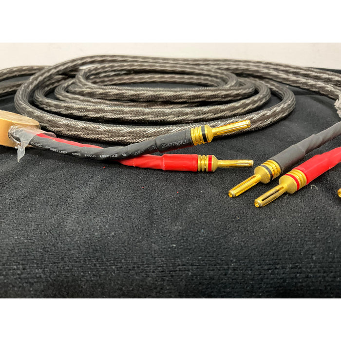 3 Metre Speaker cables with banana plugs Unknown brand, pre loved