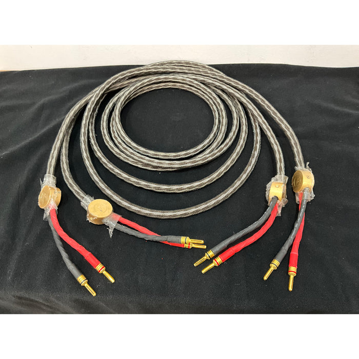 3 Metre Speaker cables with banana plugs Unknown brand, pre loved