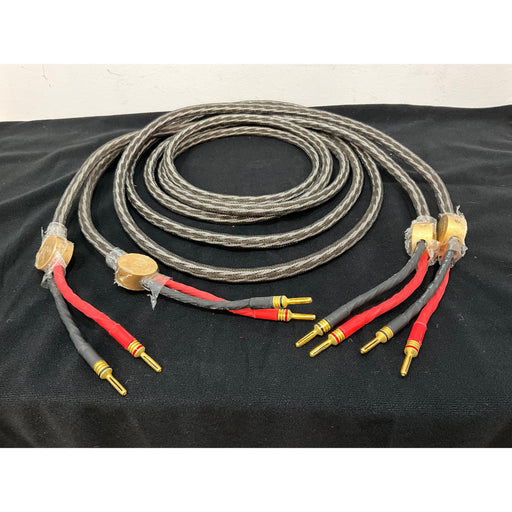 3 Metre Speaker cables with banana plugs Unknown brand, pre loved