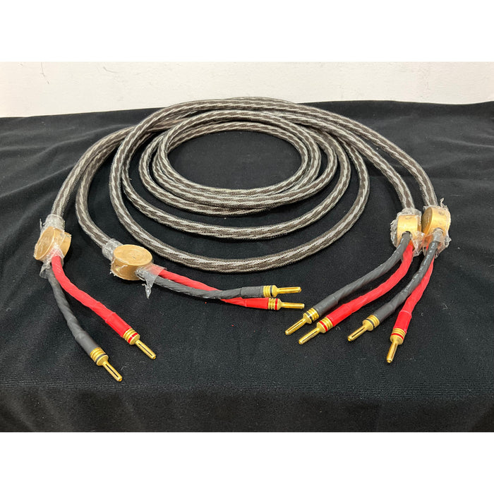 3 Metre Speaker cables with banana plugs Unknown brand, pre loved