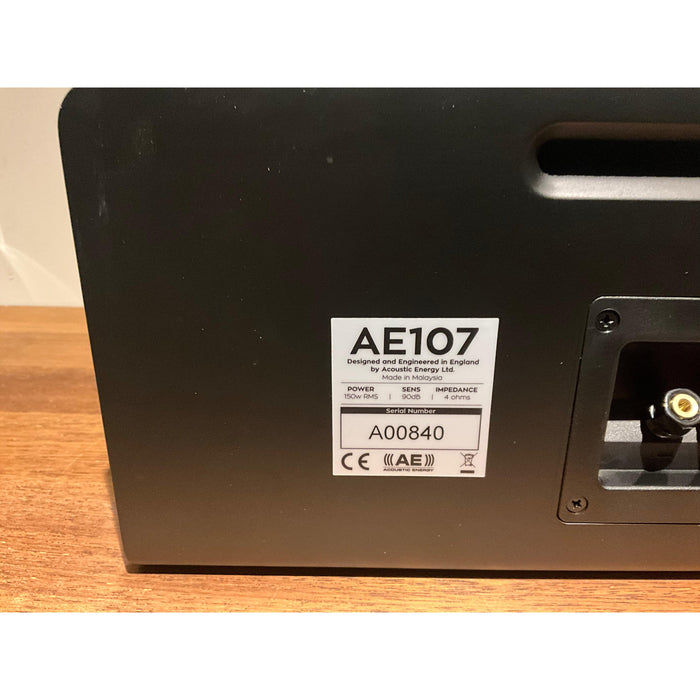 Acoustic Energy AE107 Centre speaker, satin black, Pre Loved