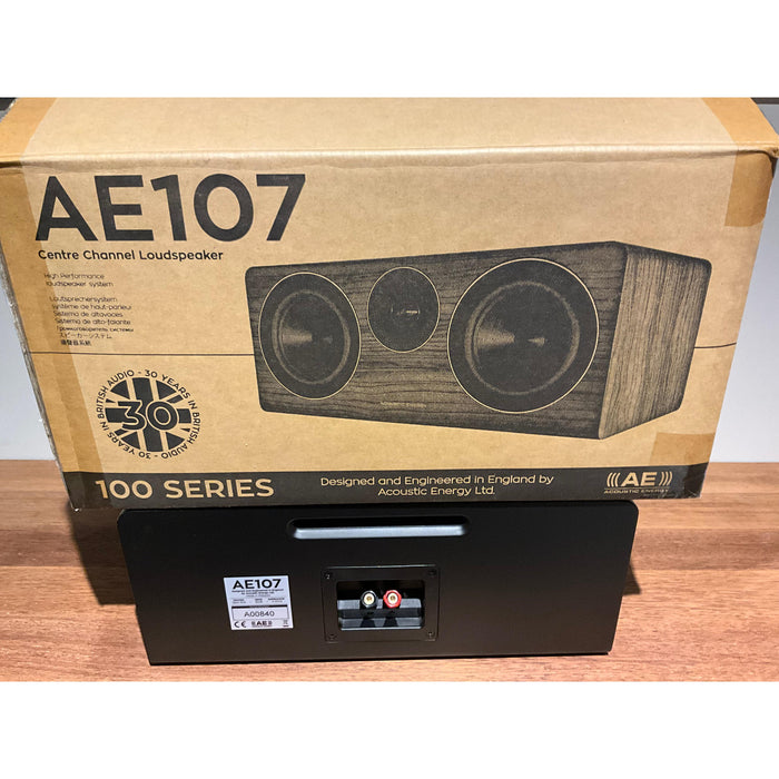 Acoustic Energy AE107 Centre speaker, satin black, Pre Loved