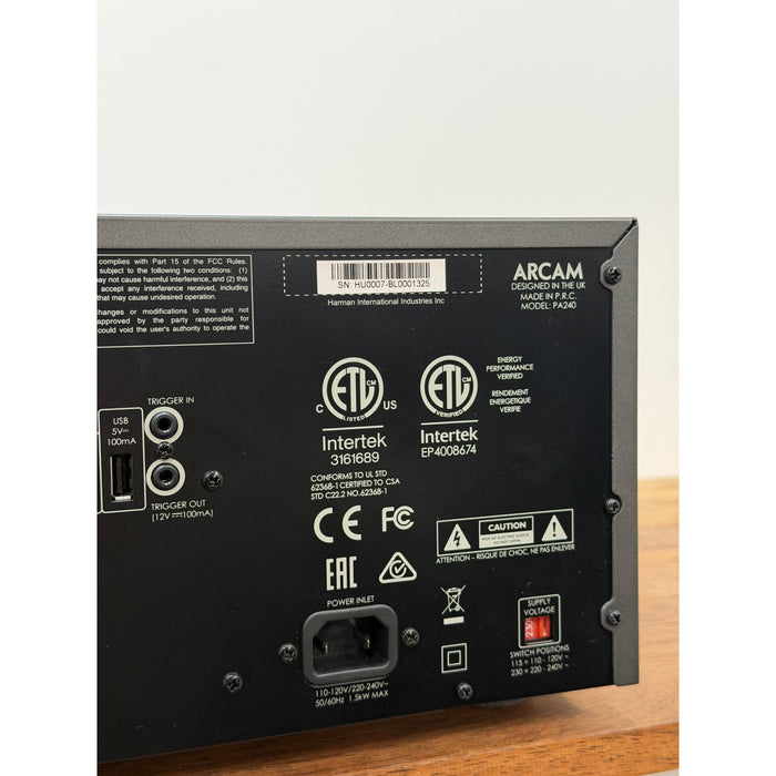 Arcam PA240 Power Amplifier - Pre Loved