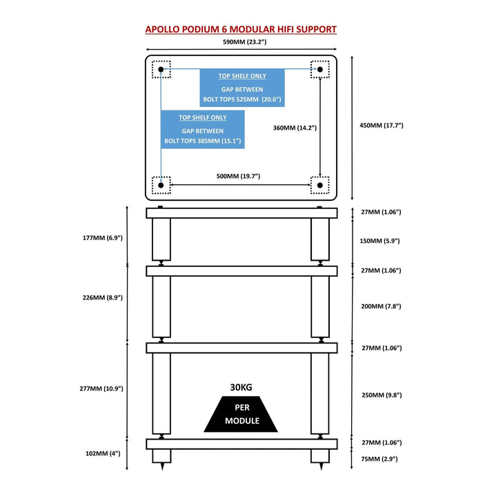 Atacama - Apollo Podium - HiFi Rack