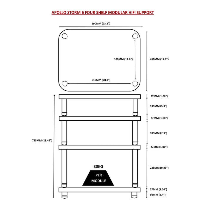 Atacama - Apollo Storm 6 - HiFi Rack