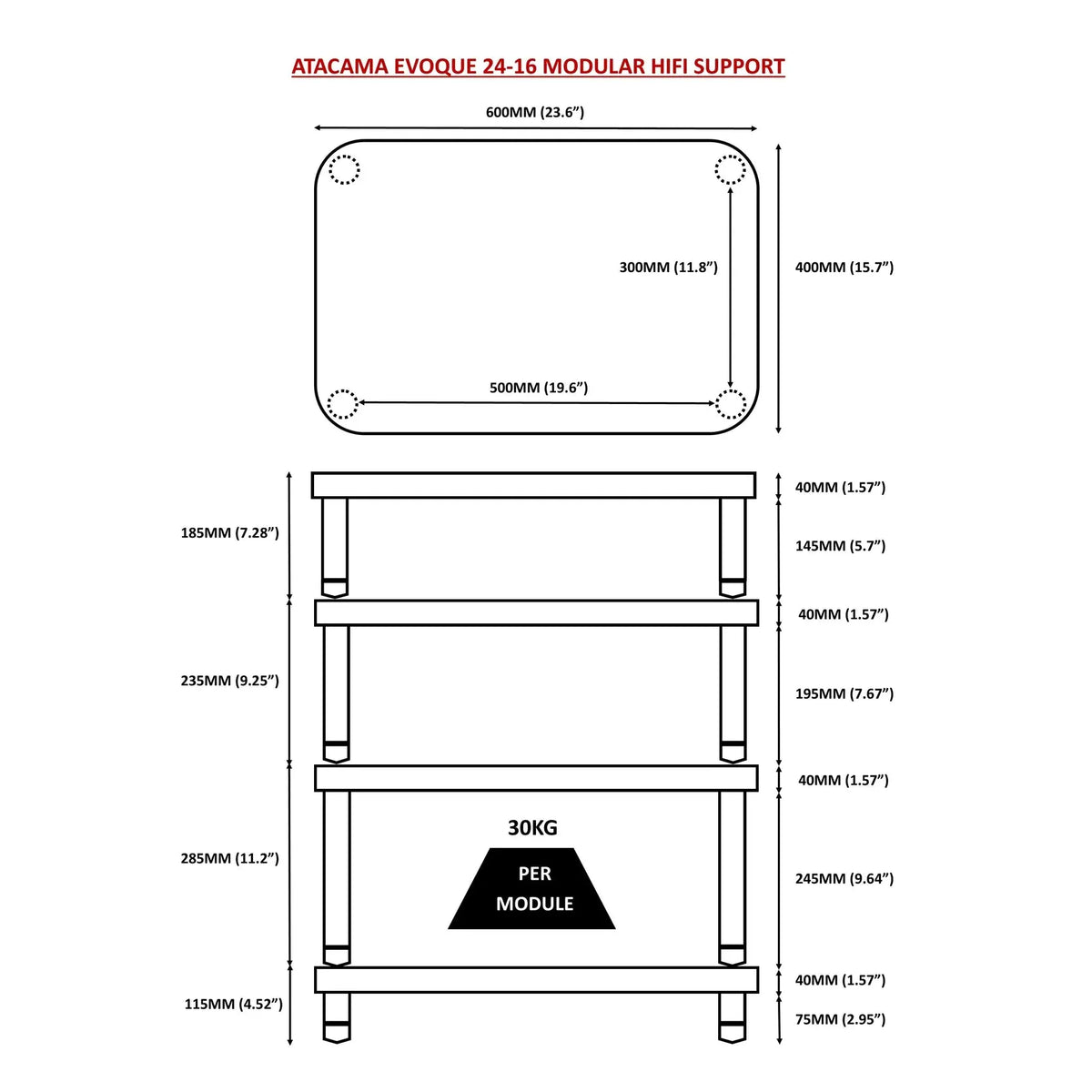 Atacama - Evoque Eco 24/16 Design Edition - HIFi Rack