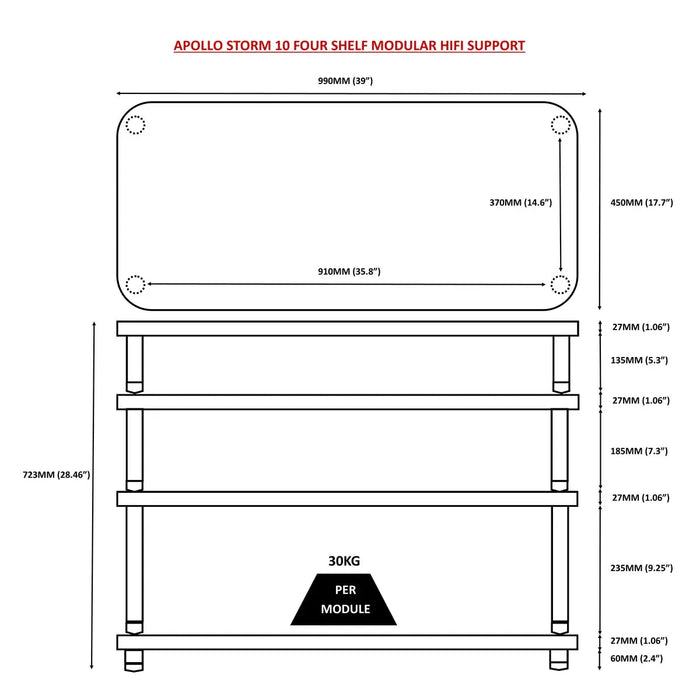 Atacama - Storm 10 - HiFi Rack