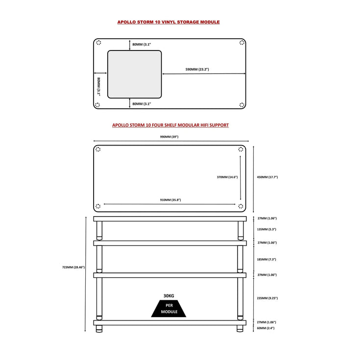 Atacama - Storm 10 - HiFi Rack