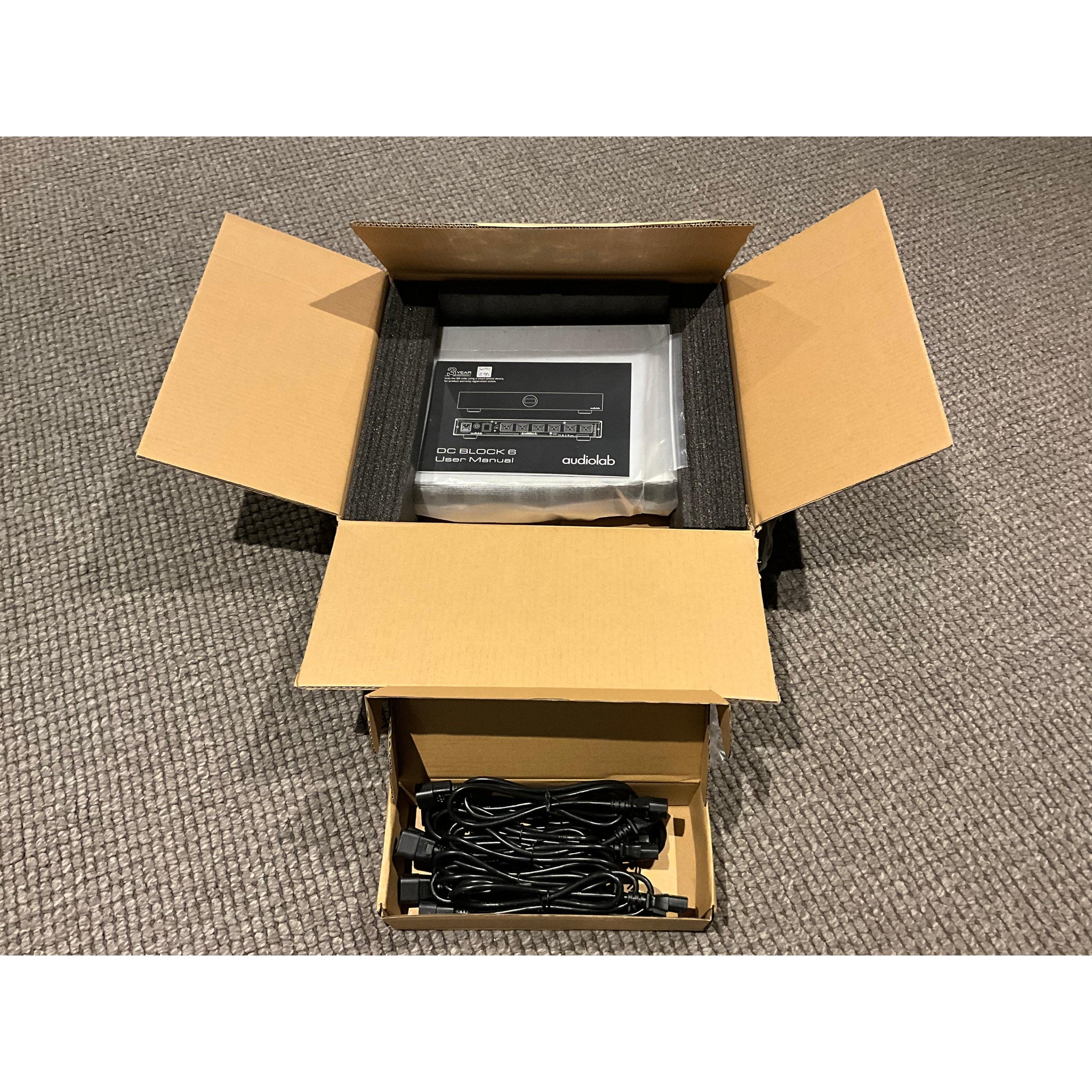 Audiolabs DC Block 6, mains filter and direct current blocker, silver, current model, pre loved