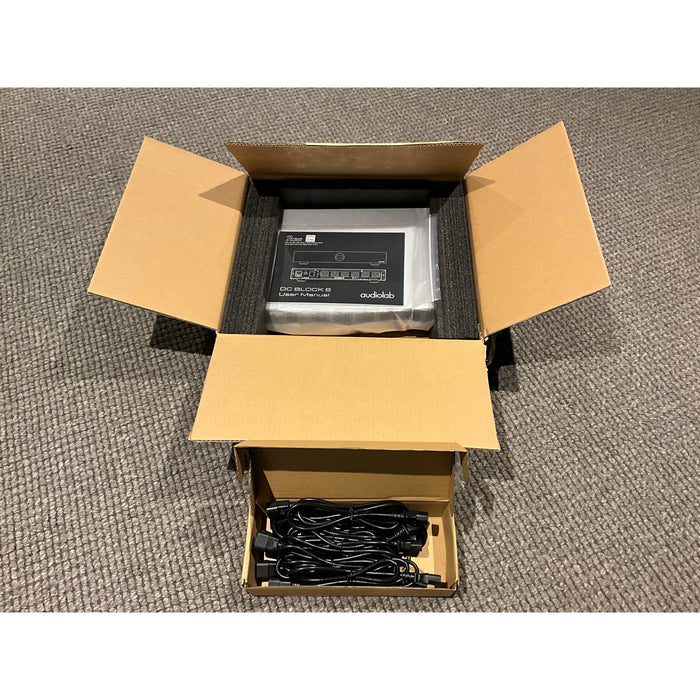 Audiolabs DC Block 6, mains filter and direct current blocker, silver, current model, pre loved