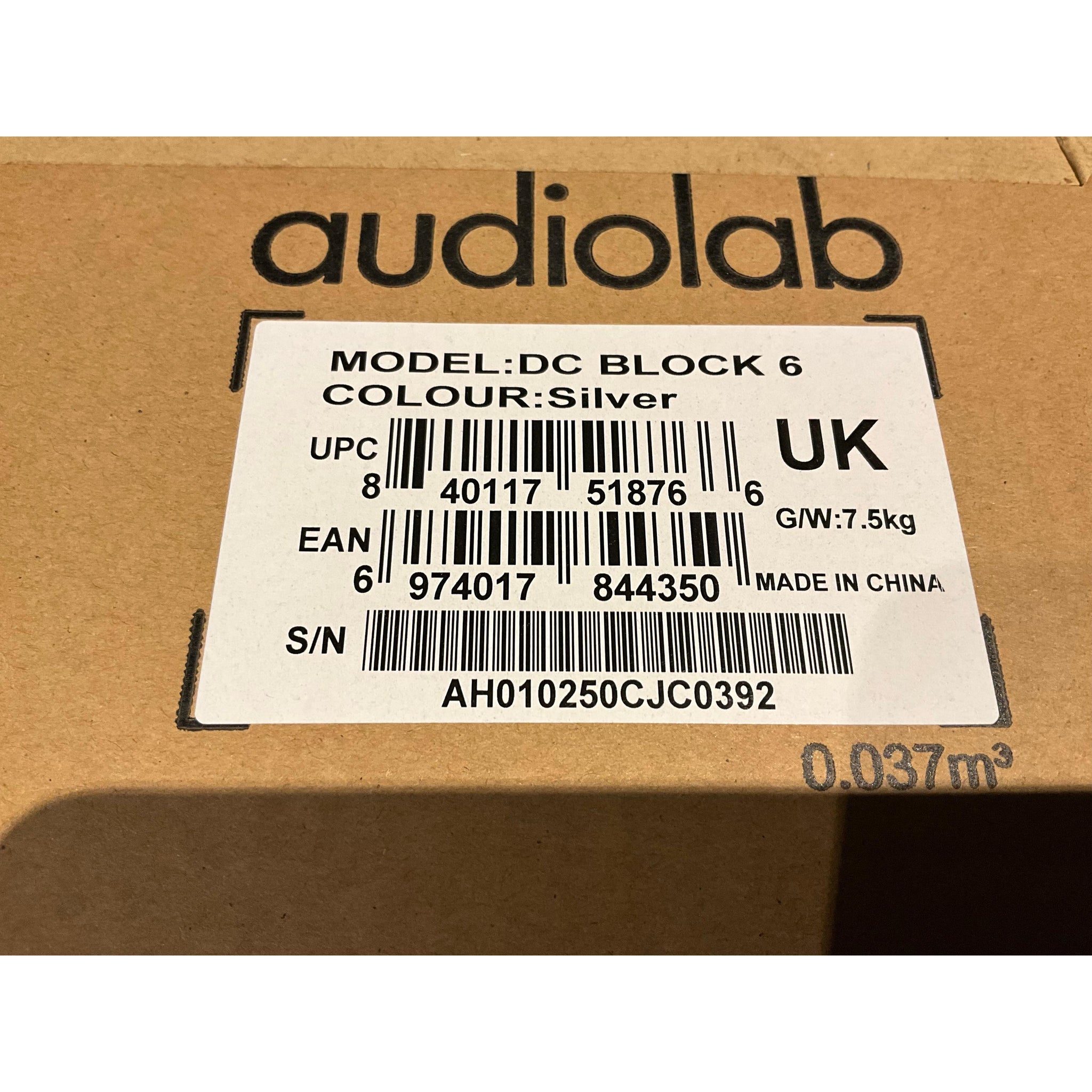 Audiolabs DC Block 6, mains filter and direct current blocker, silver, current model, pre loved