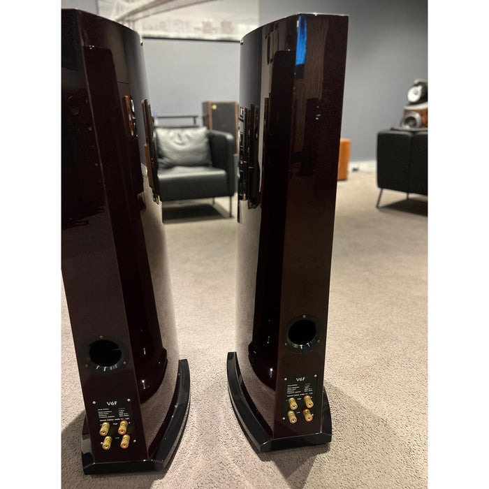 Aurum Cantus V6F Floorstanding speakers, Red and black gloss, Pre Loved