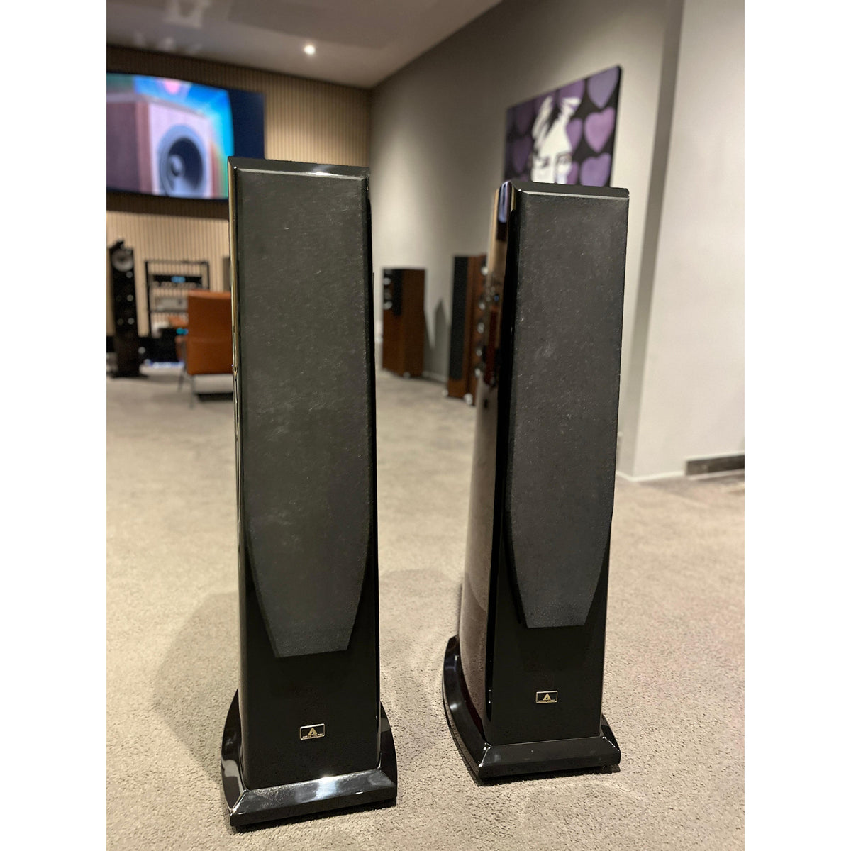 Aurum Cantus V6F Floorstanding speakers, Red and black gloss, Pre Loved