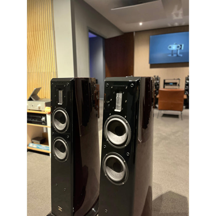 Aurum Cantus V6F Floorstanding speakers, Red and black gloss, Pre Loved