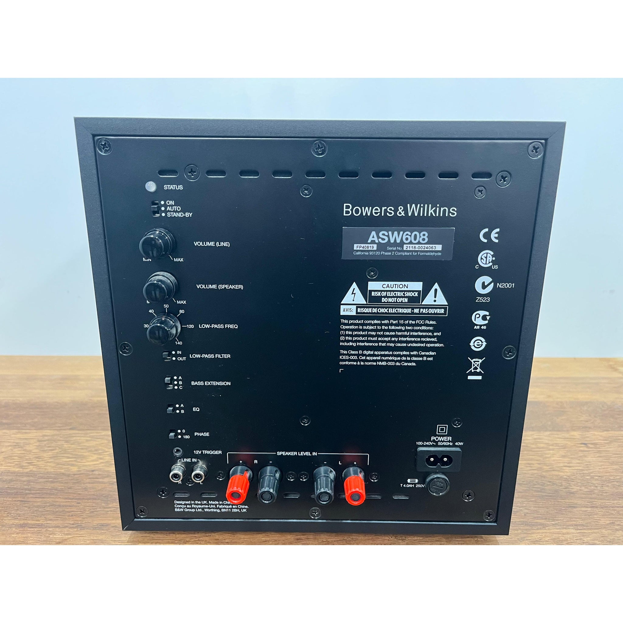 B&W ASW608 Subwoofer - Pre-Loved