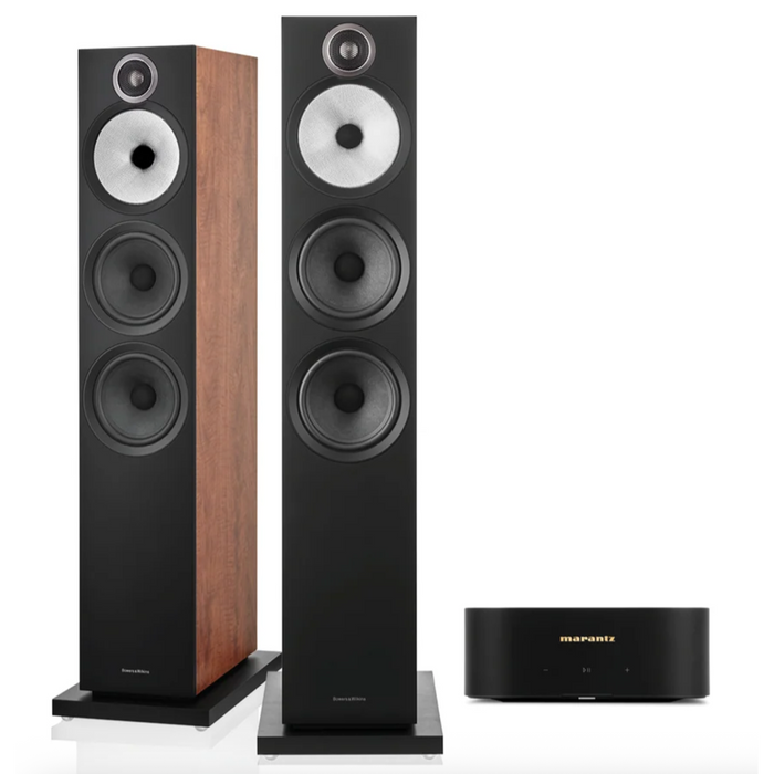 Bowers & Wilkins 603 S3 Floorstanding Speakers + Marantz M-1 Amplifier