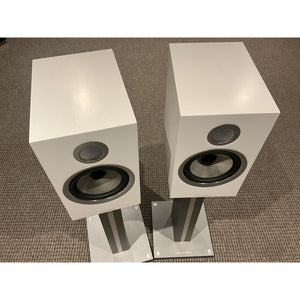 Bowers and Wilkins 706 s2 bookshelf speakers and stands white, pre loved