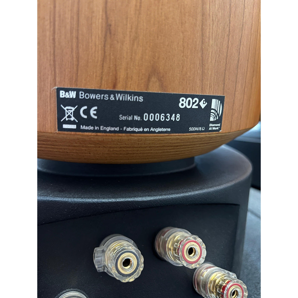 Bowers and Wilkins 802D (Cherrywood) - Pre Loved