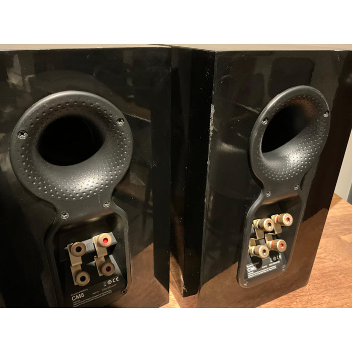 Bowers and Wilkins CM5 bookshelf speakers, Black, Pre Loved