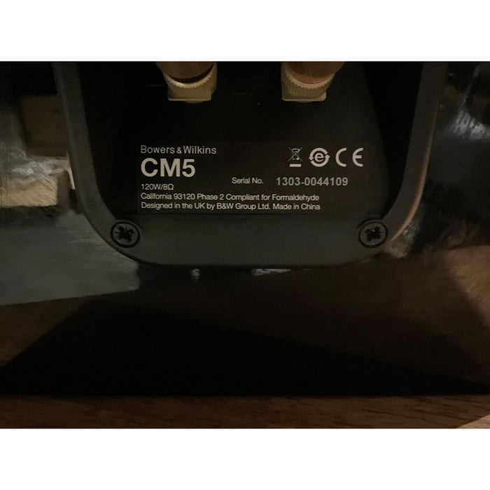 Bowers and Wilkins CM5 bookshelf speakers, Black, Pre Loved
