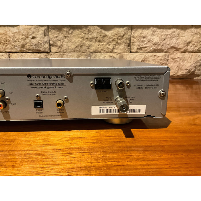 Cambridge Azur 650T am/fm/dab tuner silver Pre Loved