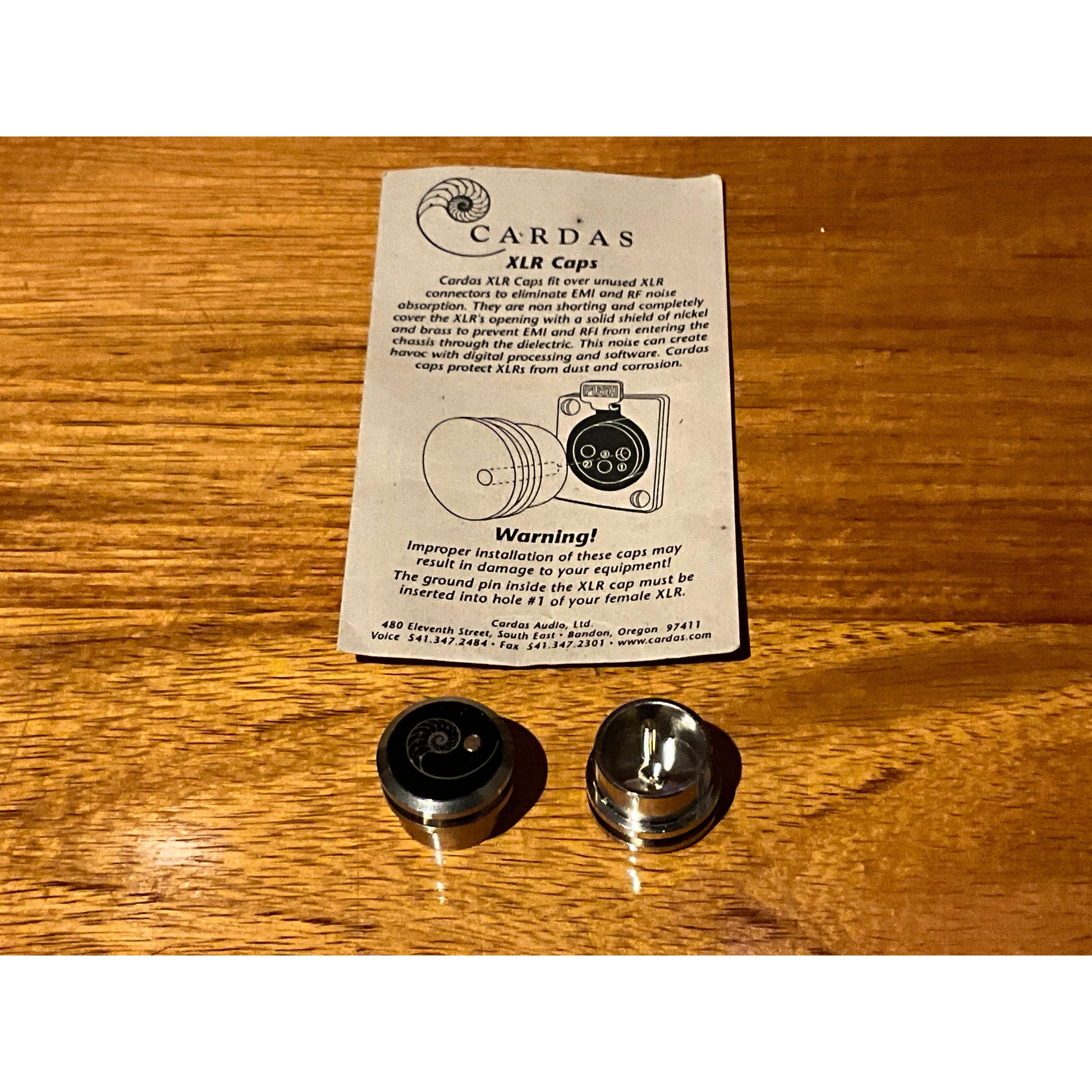 Cardas XLR Noise blocker caps, twin pack, old new stock, trade in