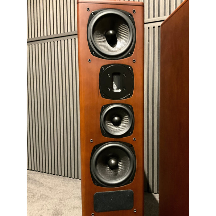 Castle Avon 5 tower speakers in cherry finish, Pre Loved pair
