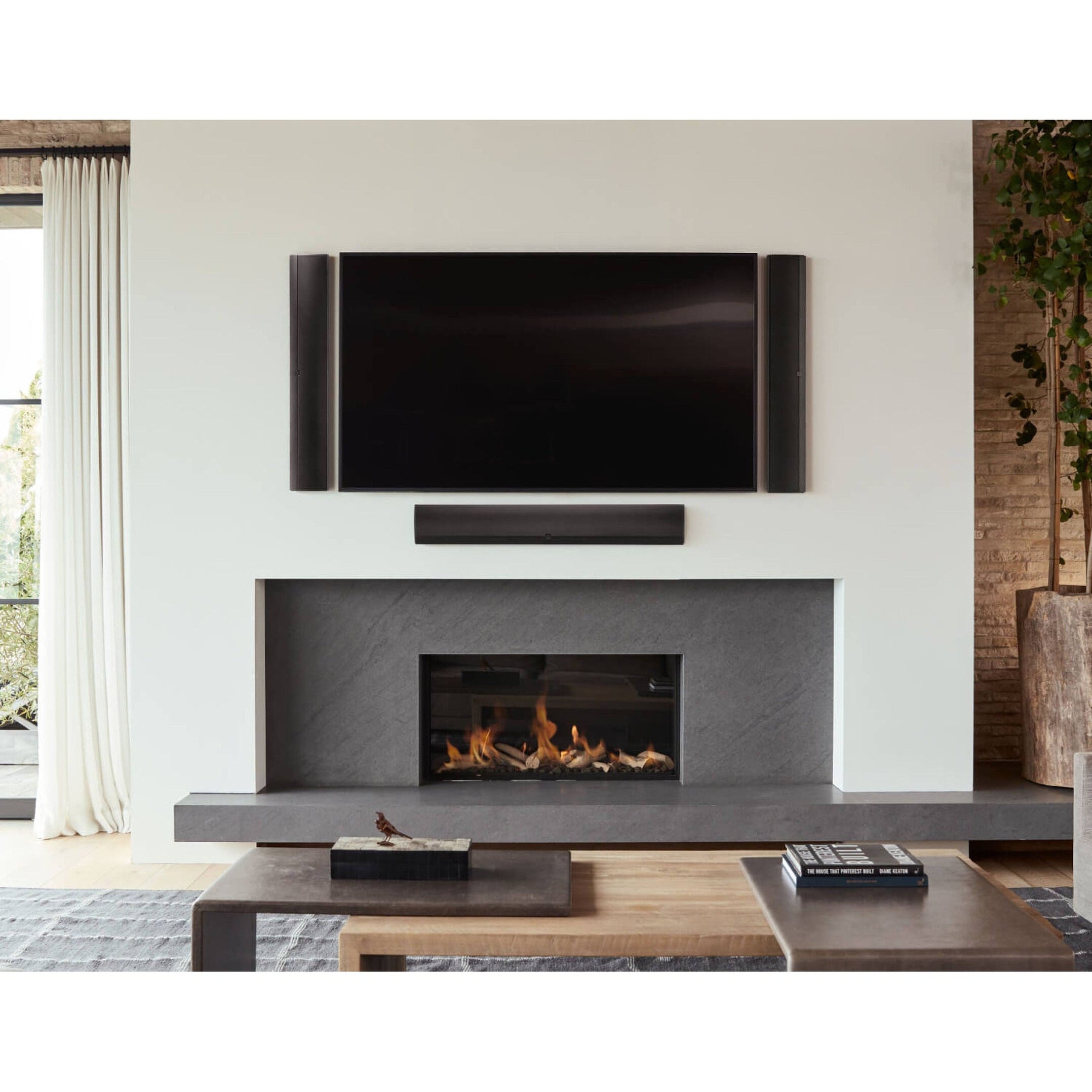 Definitive Technology Mythos 3C-65 Ultra-Slim On-Wall Passive Sound Ba ...