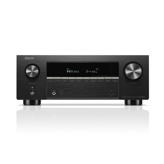 Denon - AVC-X3900H - 9.4 Ch. 105W 4K/8K AV Amplifier with Dolby Atmos, AURO-3D & HEOS
