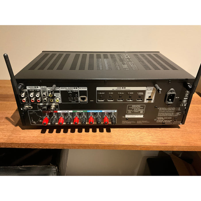 Denon AVR-S650H full sized AV Receiver, Black, Pre loved
