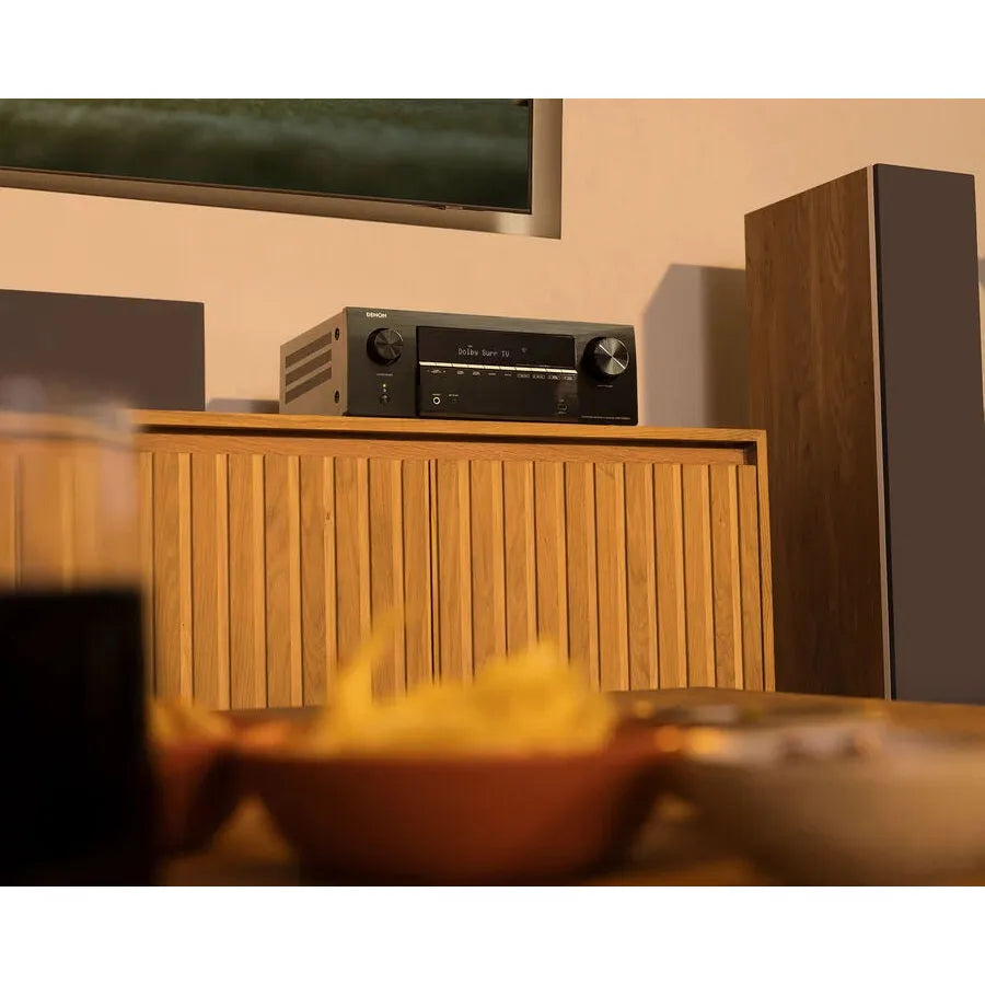 Denon - AVR-X2900H DAB - 7.2 Ch. 95W 4K/8K AV Receiver with Dolby Atmos & HEOS