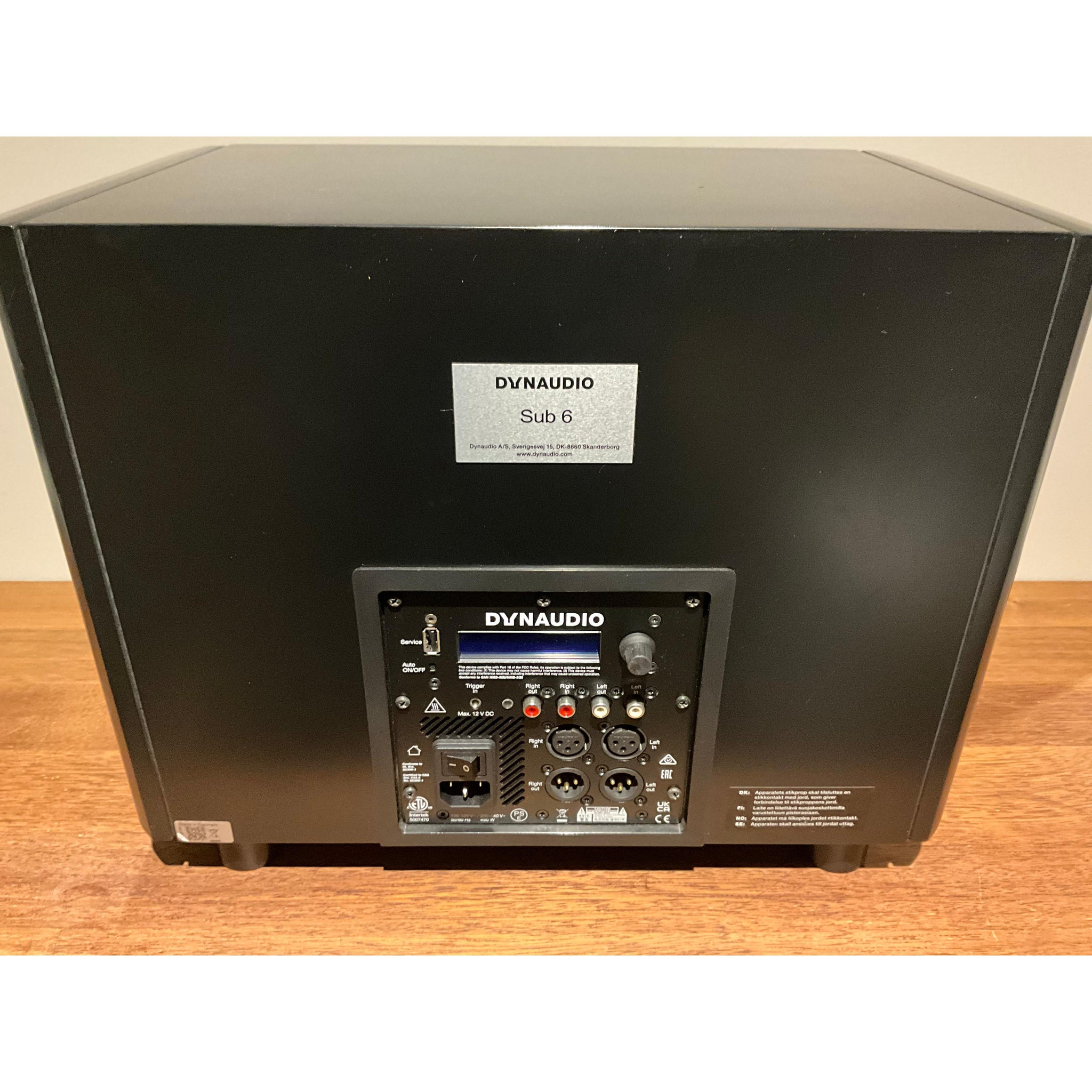 Dynaudio Sub 6 Active Subwoofer, Black, Pre Loved