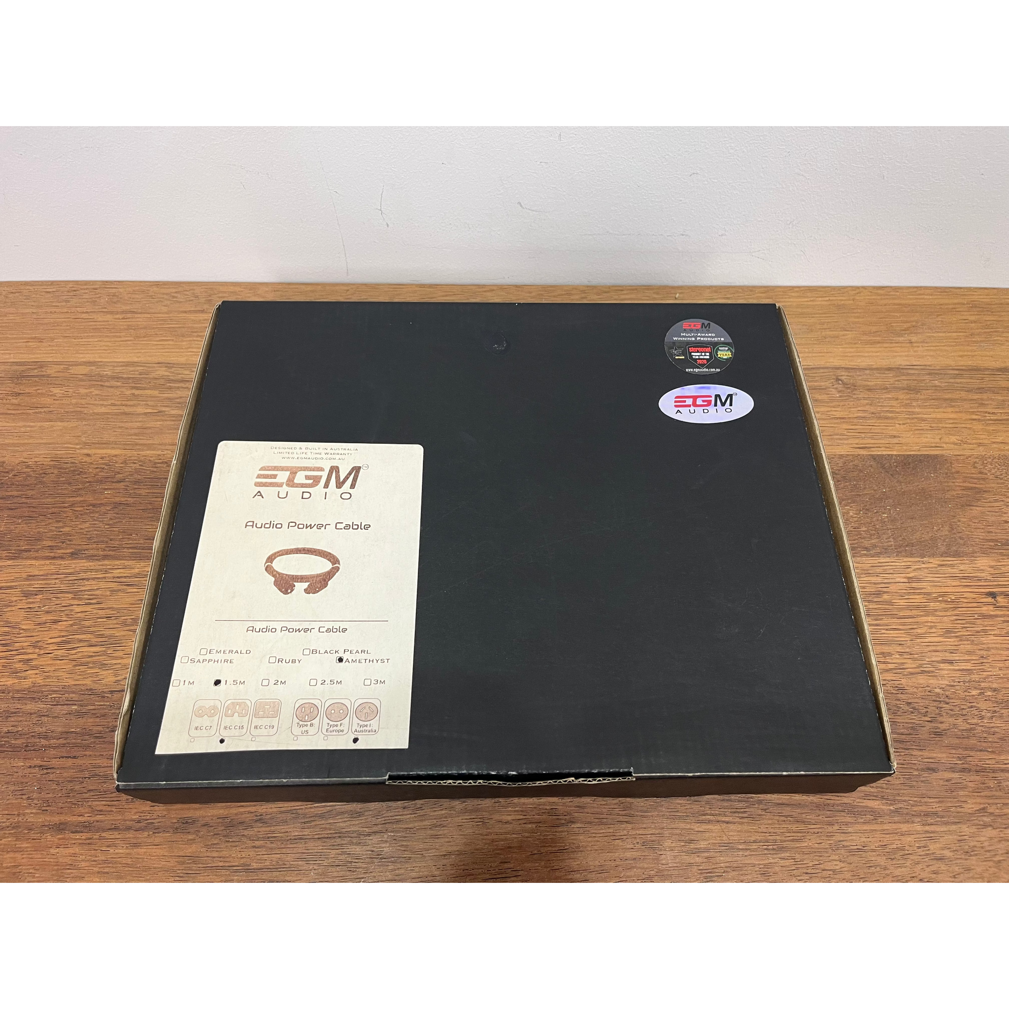 EGM Audio Amethyst C15 Power Cable – 1.5m - Pre-loved