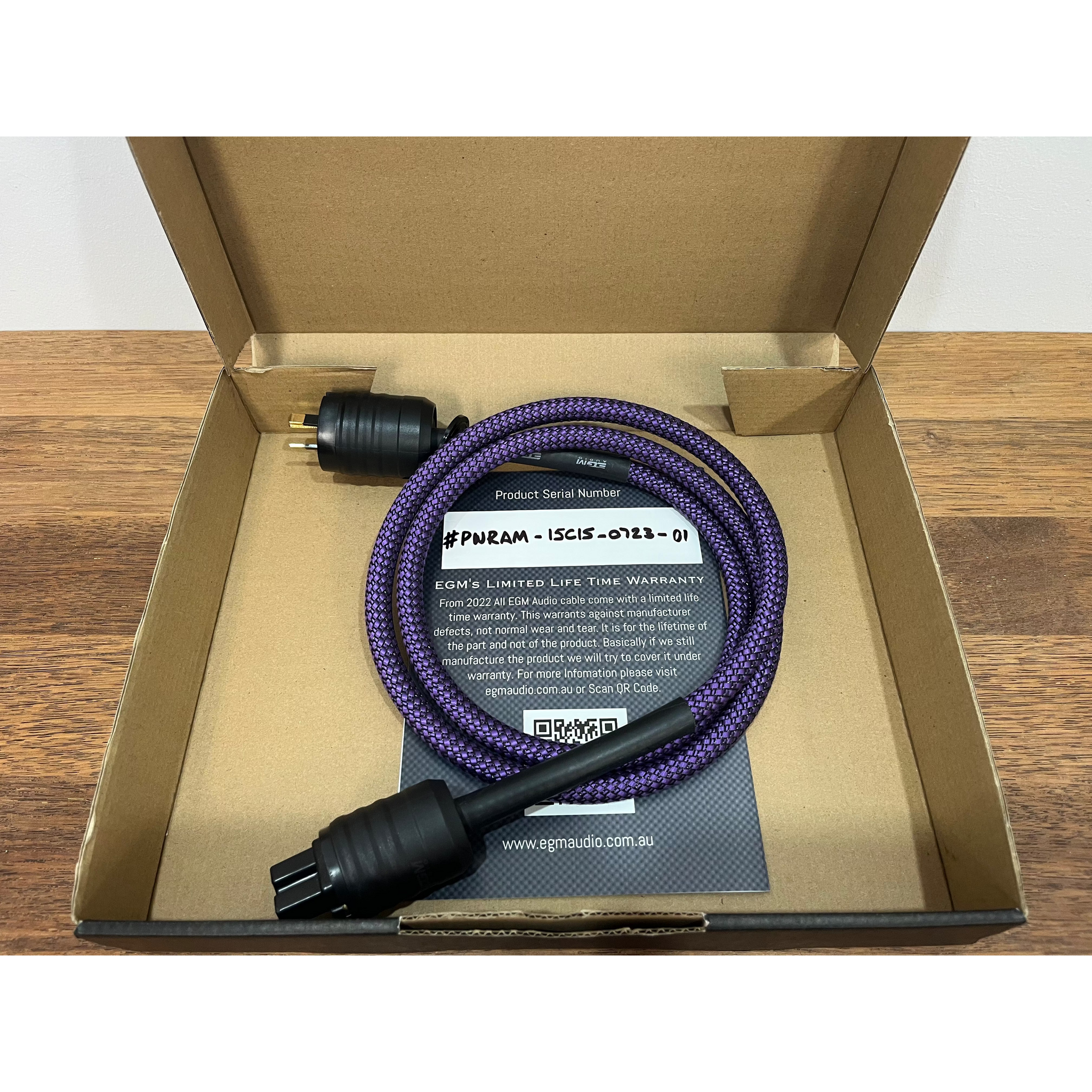 EGM Audio Amethyst C15 Power Cable – 1.5m - Pre-loved
