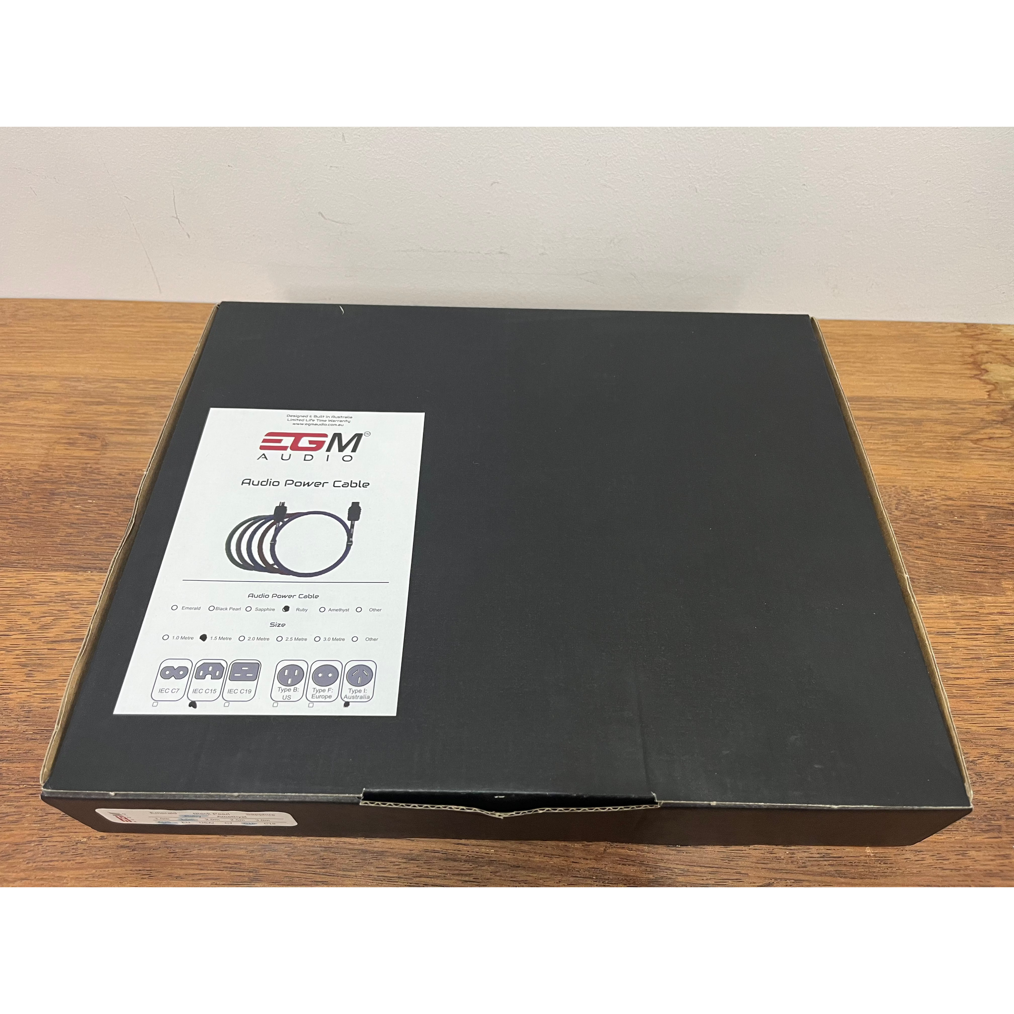 EGM Audio Ruby C15 Power Cable – 1.5m - Pre-loved