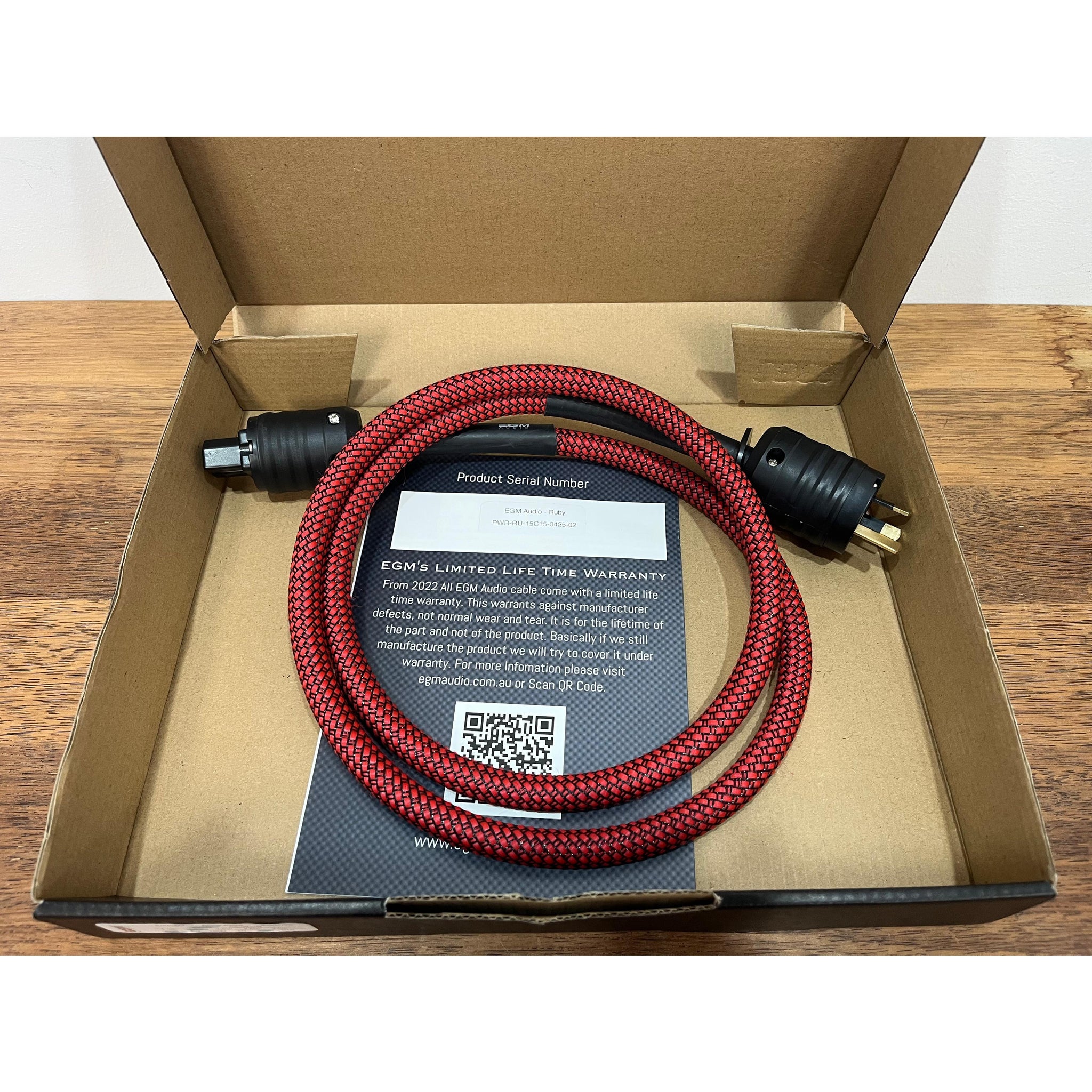 EGM Audio Ruby C15 Power Cable – 1.5m - Pre-loved