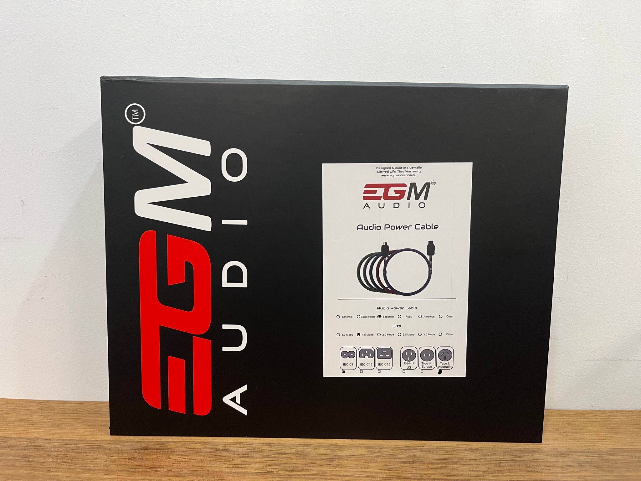 EGM Audio Sapphire C7 Power Cable - 1.5m - Pre-Loved