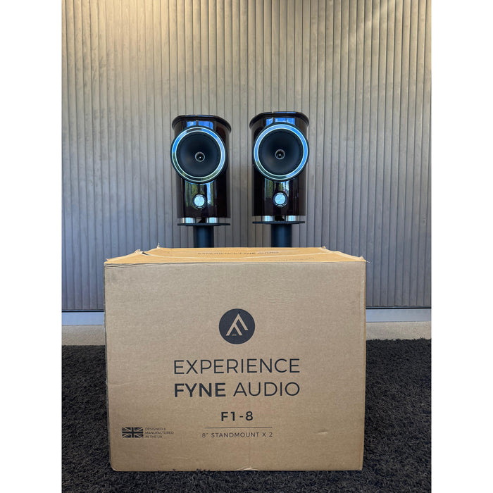 Fyne Audio F1-8 Bookshelf, Stand mount Speakers (with Stands) - Pre Loved