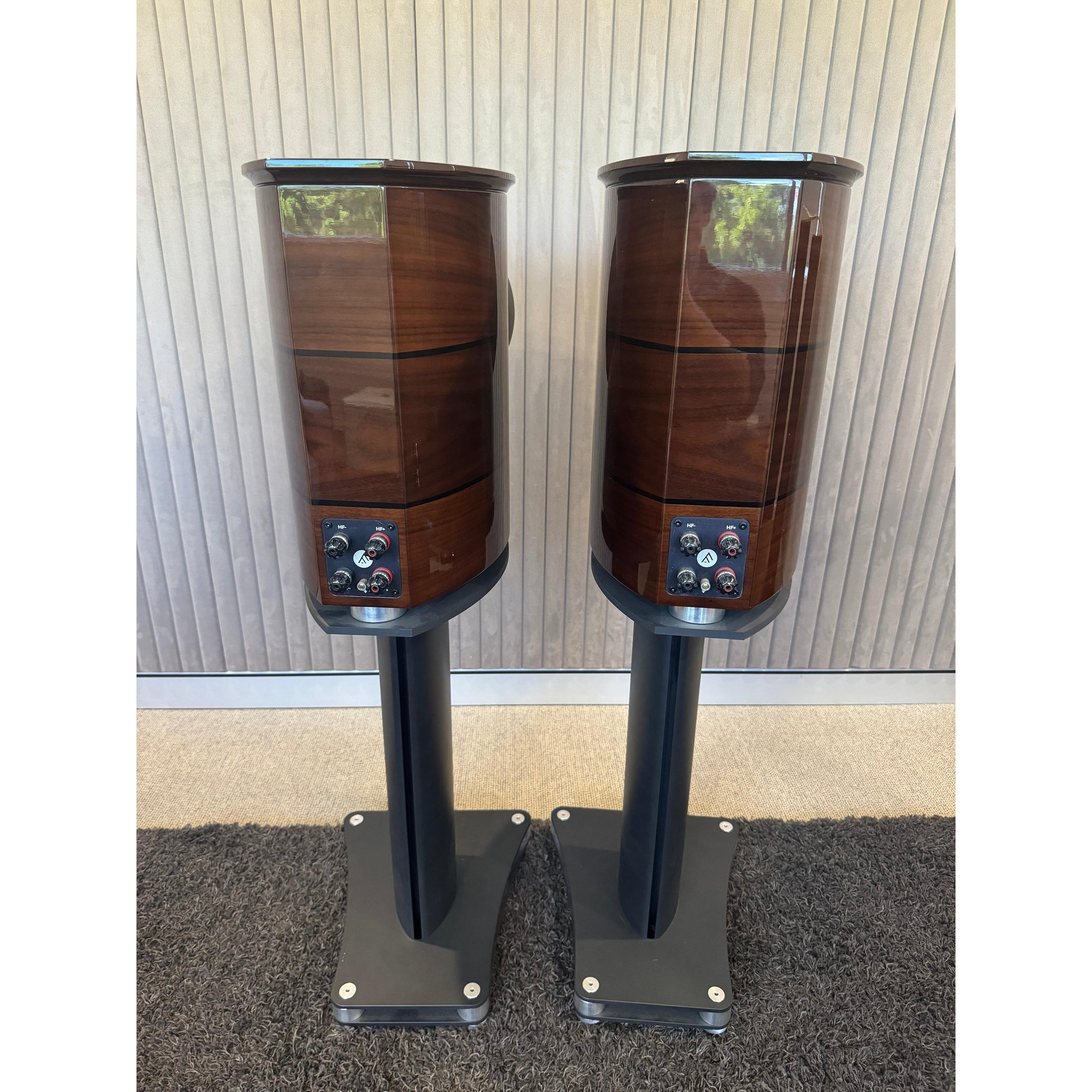 Fyne Audio F1-8 Bookshelf, Stand mount Speakers (with Stands) - Pre Loved