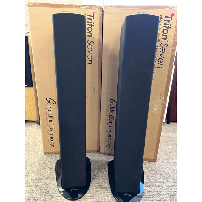 Golden Ear Triton Seven Floorstanding speakers black, pre loved