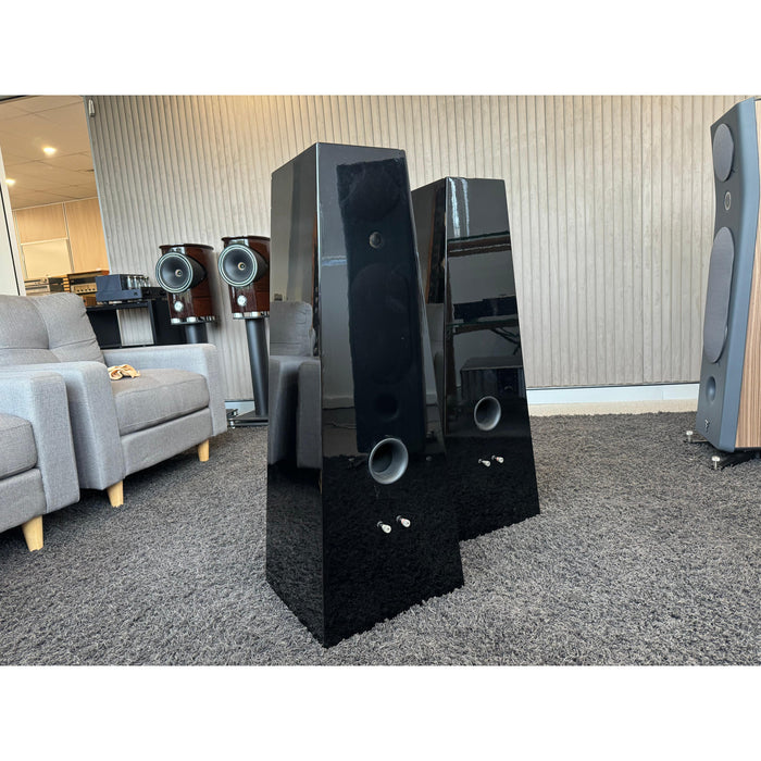 Hand Built hi end Kit style Floorstanding Speakers in Gloss Black - Pre Loved