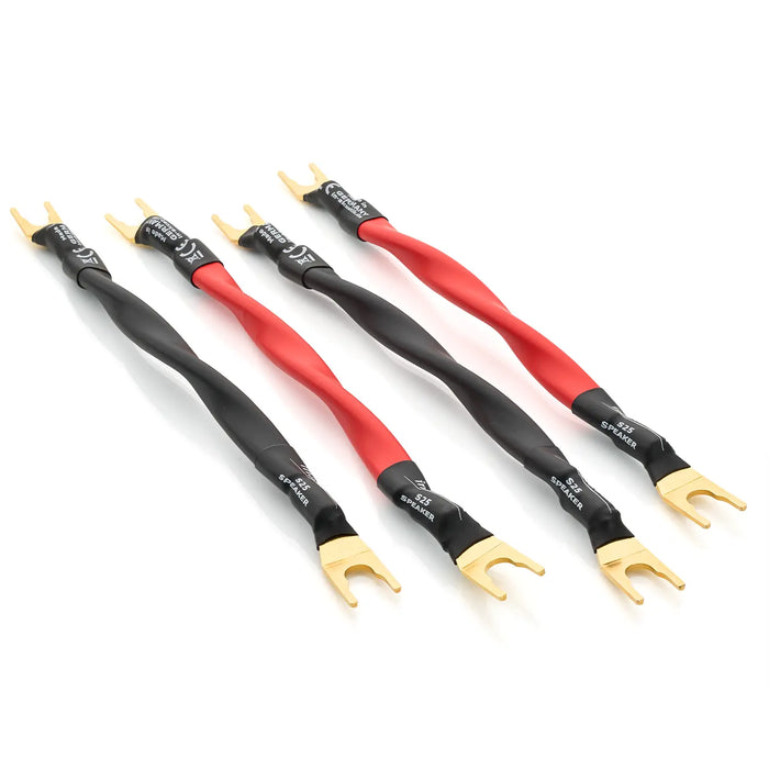 Inakustik - S25 BiWire Jumpers - High-Quality Bi-Wire Bridges (4pk)
