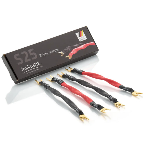 Inakustik - S25 BiWire Jumpers - High-Quality Bi-Wire Bridges (4pk)