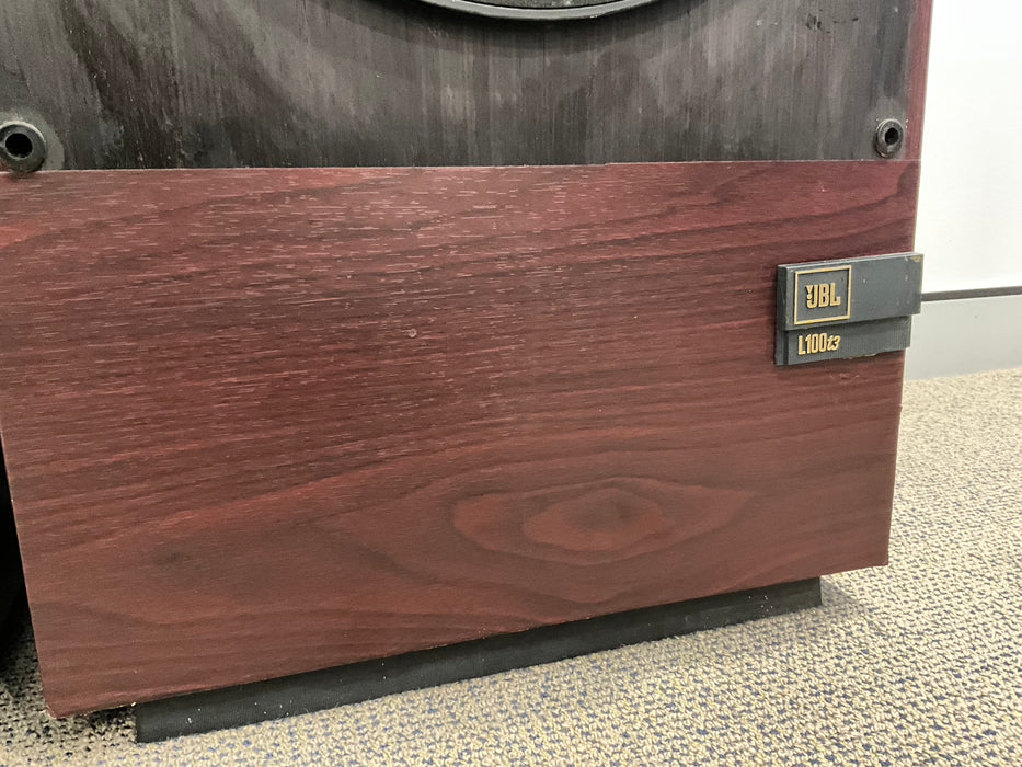 JBL L100 t3 legendary floorstanding speakers, wood , pre loved