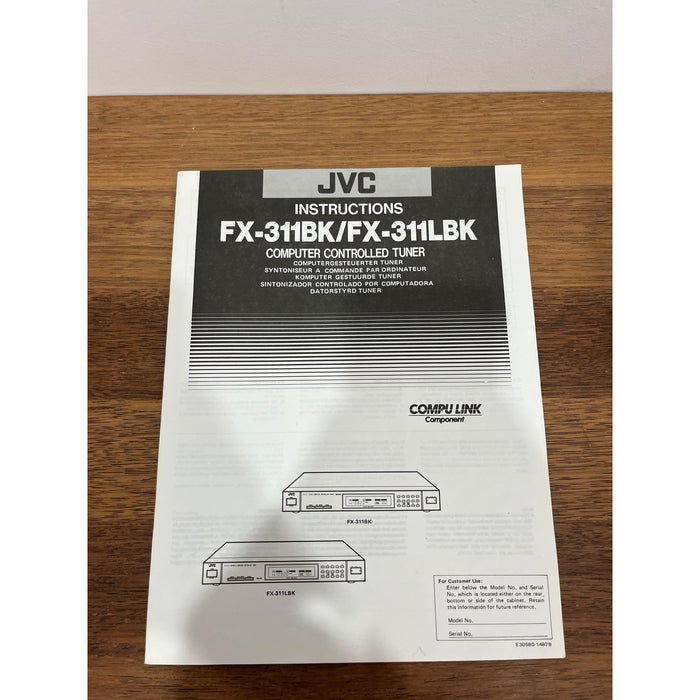 JVC FX-311 Tuner - Pre Loved