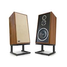 KLH Model Five Speakers with stands, Walnut finish. Pre Loved