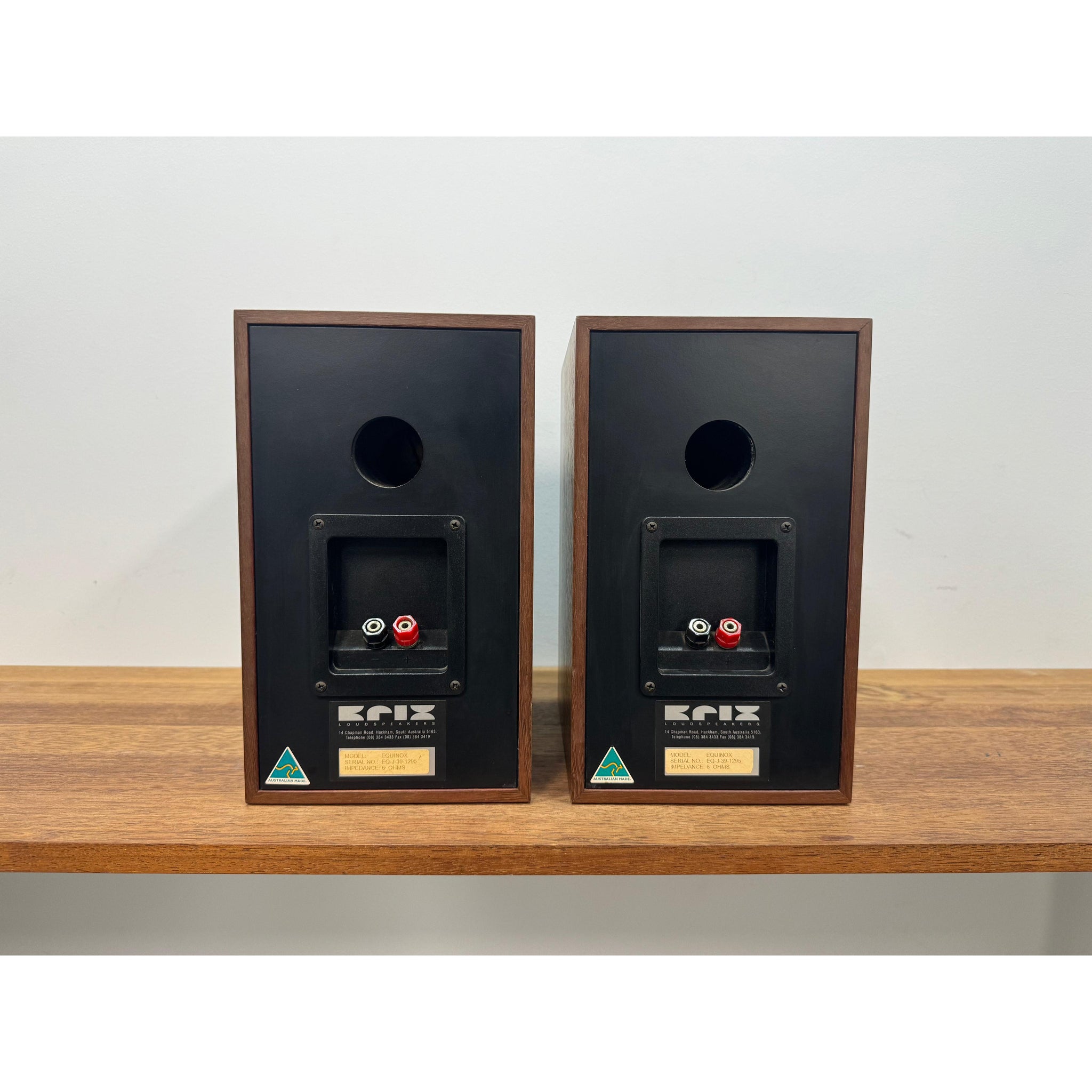 Krix Equinox Bookshelf Speakers walnut- Pre Loved