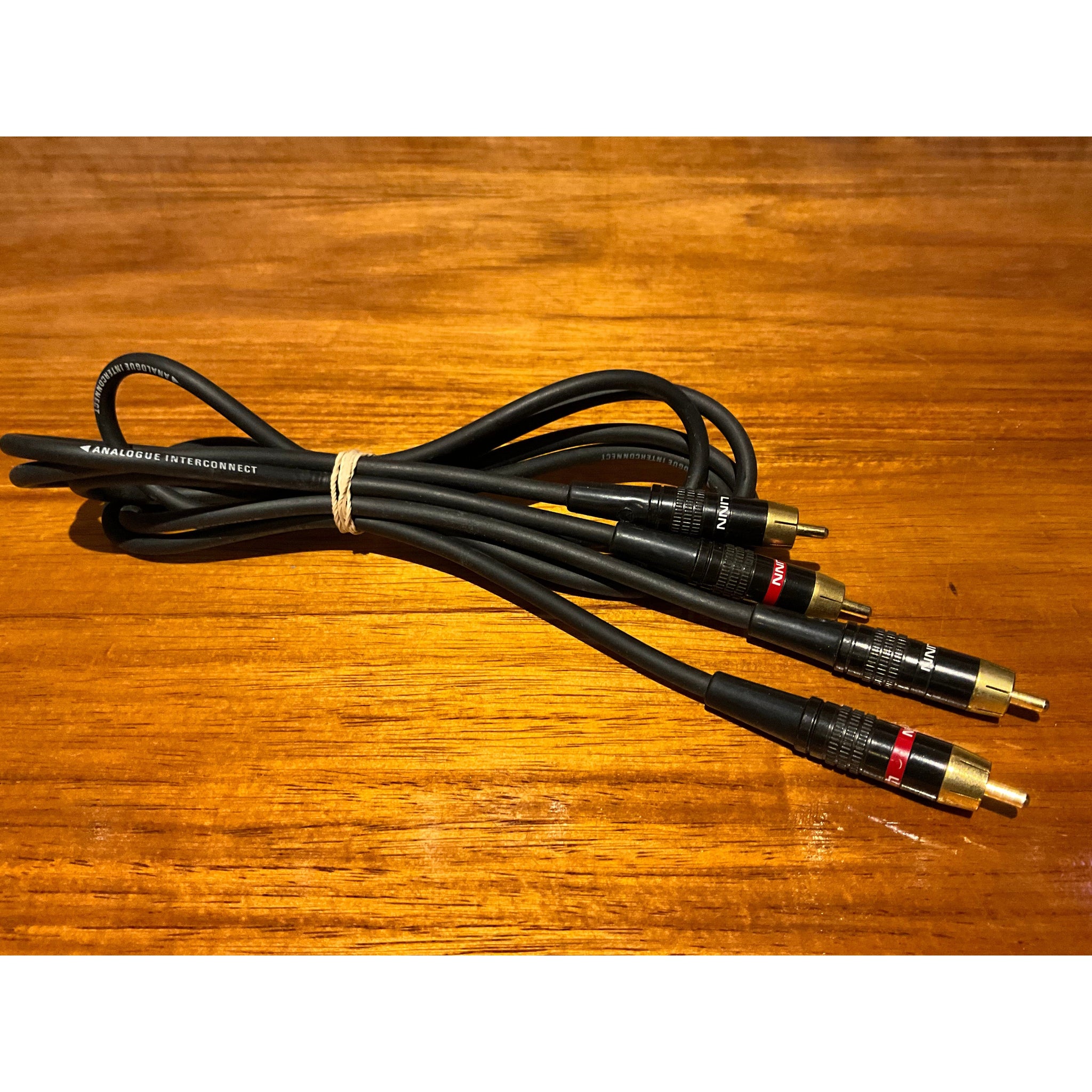 LINN factory terminated 1.2 metre rca cables, pre loved